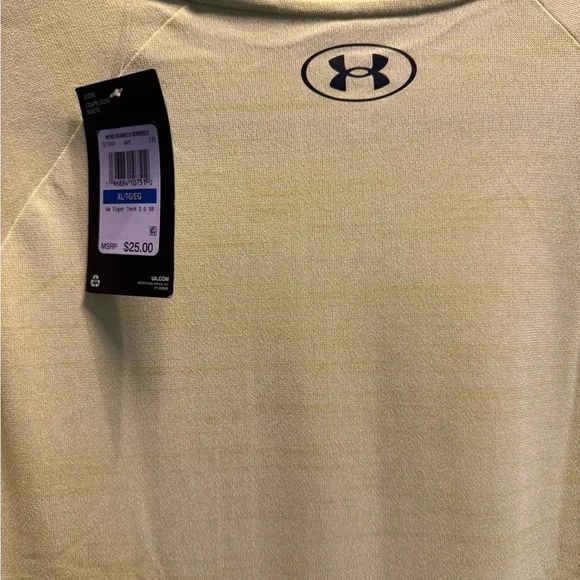 Under Armour Men's Bright Yellow Short Sleeve Tee. NWT - Picture 4 of 5